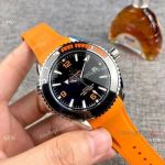 Fake Omega Seamaster Planet Ocean 600m Orange Rubber Strap Watches 42mm